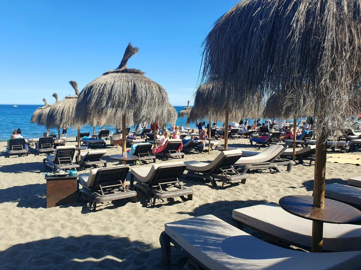 Luxury Beachfront Apartment With Pool, Sauna, Fitness And Gym In Province Malaga, Andalusia Mijas Exterior foto